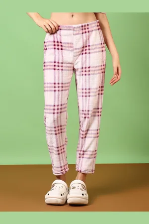 V-Mart Women Checked Pyjama