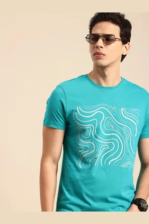 Being Human Abstract Printed Pure Cotton T-shirt