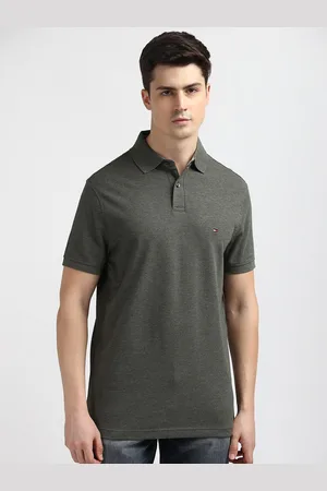 Tommy Hilfiger Men Solid Polo Collar Pockets T-shirt
