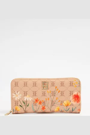 Elle Women Floral Printed Zip Around Wallet