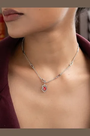 SHAYA Unisex 925 Silver Hogwarts Crest Necklace Charm