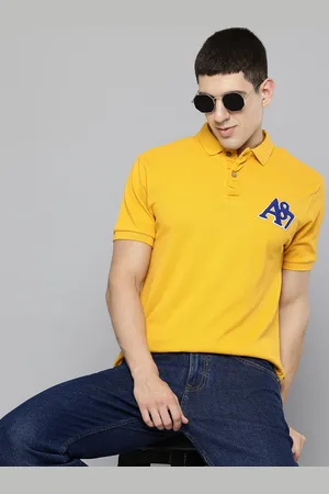 Aeropostale Brand Logo Applique Detailed Polo Collar Pure Cotton T-shirt