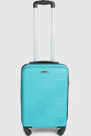 Teakwood Leathers Ladakh 360-Degree Rotation Textured Hard Cabin Size Trolley Bag - 38L