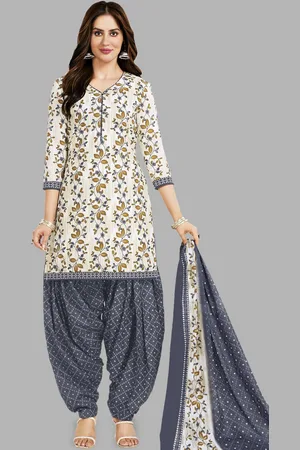 Miraan Floral Printed Pure Cotton Unstitched Dress Material