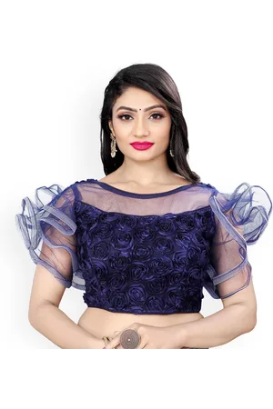 HERE&NOW Women Embroidered Flir Saree Blouse