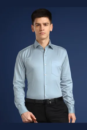 HANCOCK Men Premium Slim Fit Cotton Satin Stretchable Party Shirt