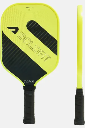 BOLDFIT Unisex Pickle ball Paddle True Balance Yellow