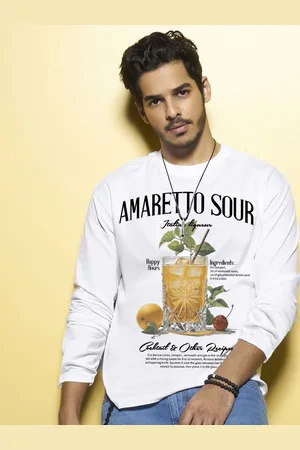Bewakoof Men Graphic Printed Long Sleeves Pure Cotton T-shirt
