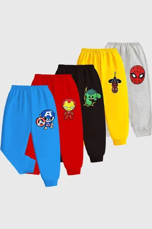 Miss and Chief Boys Pack Of 5 Printed Regular Fit Joggers