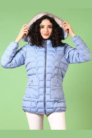 V-Mart Women Hooded Solid Cotton Casual Parka Jacket