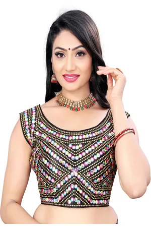 HERE&NOW Women Embellished Padded Saree Blouse