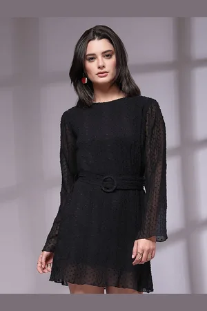 KASSUALLY Women Round Neck A-Line Dress