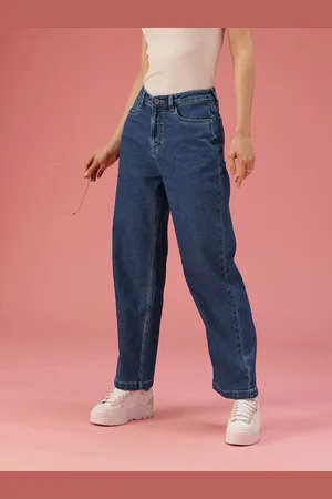 DressBerry Women Straight Fit High-Rise Stretchable Jeans