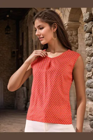 DressBerry Women Polka Dot Print Top