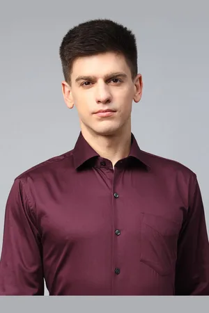 HANCOCK Men Premium Slim Fit Cotton Satin Stretchable Party Shirt