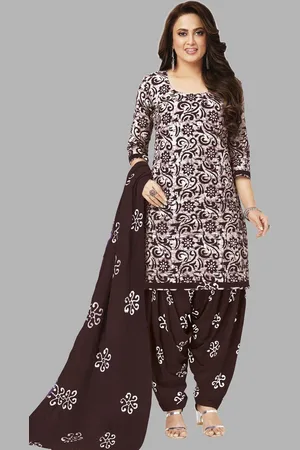 Miraan Floral Printed Pure Cotton Unstitched Dress Material