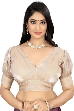 HERE&NOW Women V-Neck Saree Blouse