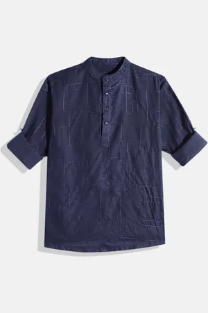CHARCHIT Boys Comfort Embroidered Pure Cotton Casual Shirt