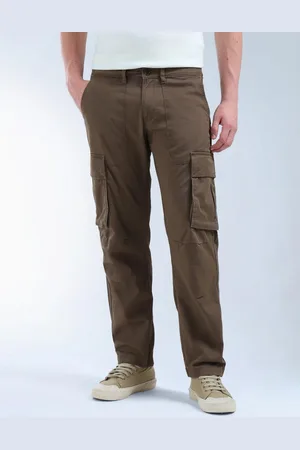 Flying Machine Men Relaxed Straight Fit Mid-Rise Cargos