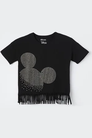 Lifestyle Girls Graphic Printed Round Neck Cotton T-shirt