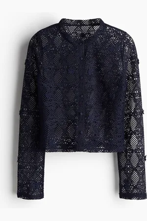 H&M Women Hole-Patterned Cardigan