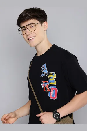 Aeropostale Brand Logo Printed Drop-Shoulder Sleeves Pure Cotton Relaxed Fit T-shirt