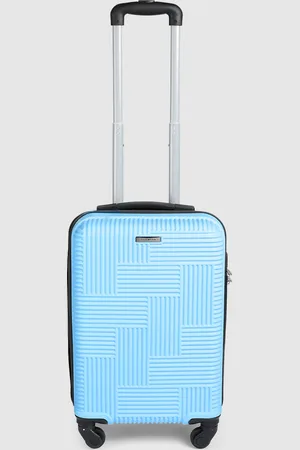 Teakwood Leathers Ladakh 360-Degree Rotation Textured Hard Cabin Size Trolley Bag - 38L