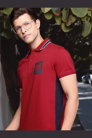 Nautica Pure Cotton Brand Logo Printed Polo Collar T-shirt