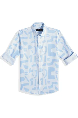 CAVIO Boys Comfort Printed Pure Cotton Casual Shirt