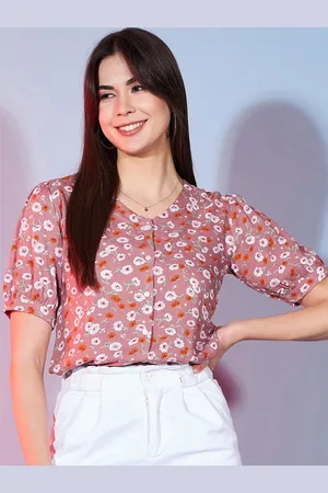 DressBerry Women Floral Printed Shirt Style Top