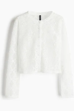 H&M Women Hole-Patterned Cardigan