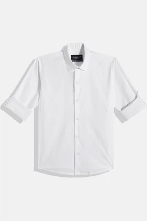 CHARCHIT Boys Comfort Solid Pure Cotton Casual Shirt