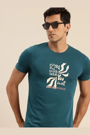 Being Human Typography Printed Pure Cotton T-shirt