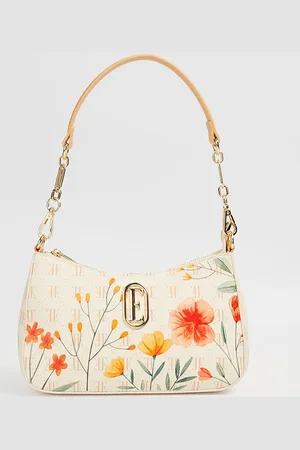 Elle Women Floral Printed Structured Shoulder Bag
