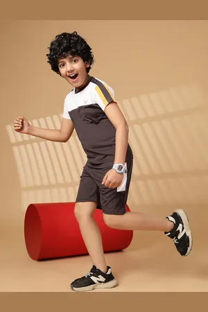 Invincible Boys Colourblocked Technology Shorts
