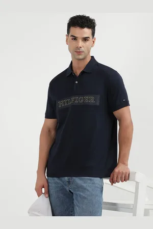 Tommy Hilfiger Men Typography Printed Polo Collar T-shirt
