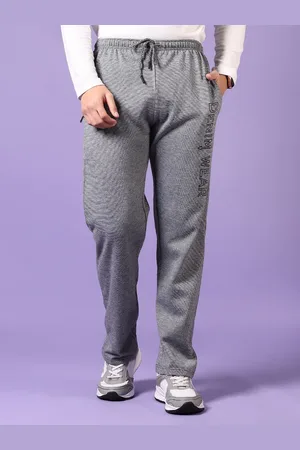V-Mart Men Self Design Spun Fleece Track Pants