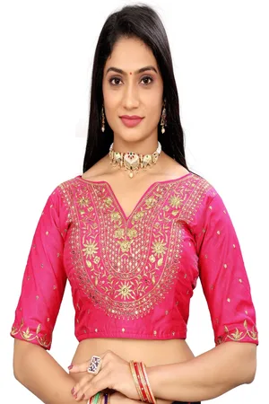 HERE&NOW Women Embroidered Saree Blouse