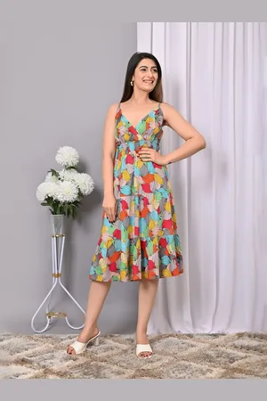 IQRAAR Women Printed Fit & Flare Dress