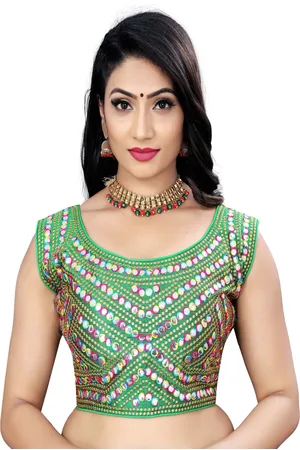HERE&NOW Women Embellished Padded Saree Blouse