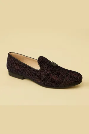 Manyavar Men Tassel Trim Loafer Style Ethnic Mojaris