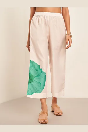 Pantaloons Women Printed Straight Fit Culottes Trousers