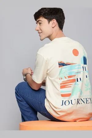 Aeropostale Graphic Printed Drop-Shoulder Sleeves Relaxed Fit Pure Cotton T-shirt