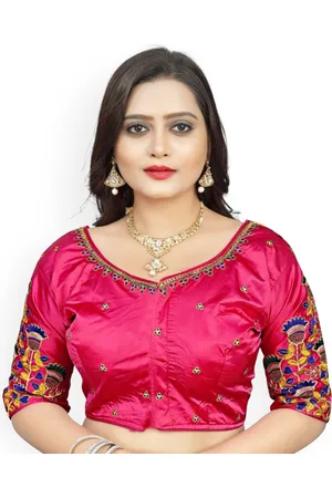 HERE&NOW Women Embroidered Saree Blouse