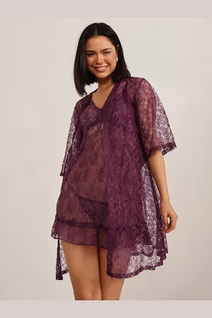 Clovia Laced Robe