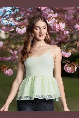 DressBerry Embroidered Lace Empire Top