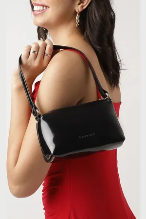 Fastrack Women Structured Black Shoulder Bag