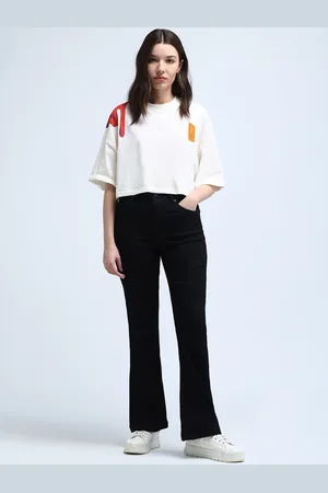Flying Machine Women Flared High-Rise Stretchable Jeans