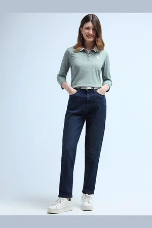 Ralph Lauren High-Rise Cotton Stretchable Mom Fit Jeans