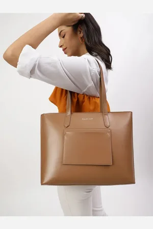 Fastrack Women Tan College Tote Bag